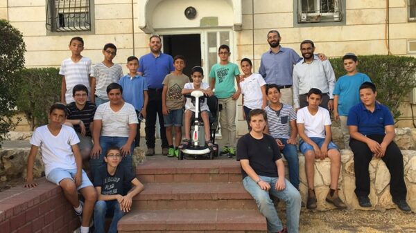 Chananel Vaknin, a 7th grader at the AMIT Jr. and Sr. High School