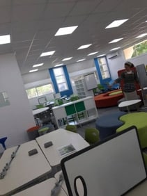 Educators in AMIT schools select furniture that encourages student-centered learning