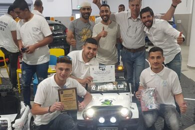 AMIT Pre-Army Students No. 1 at First Autonomous Car Competition