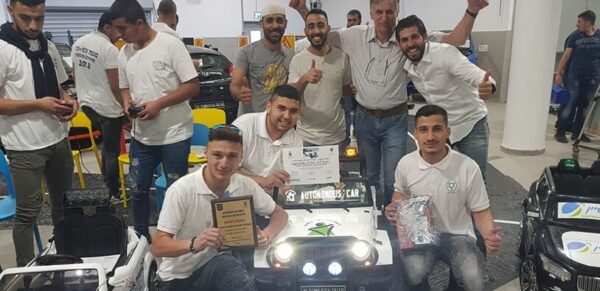 AMIT Pre-Army Students No. 1 at First Autonomous Car Competition