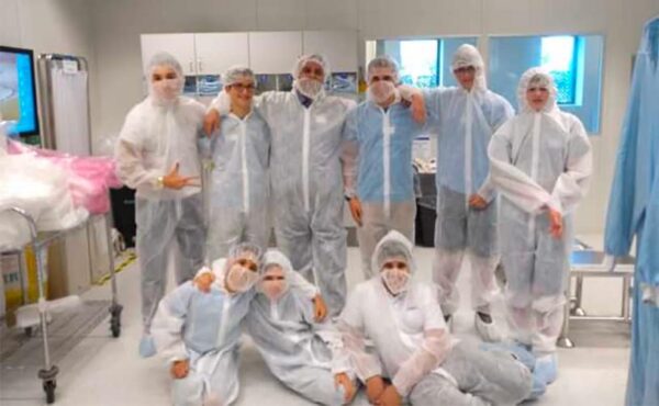 AMIT Dvir robotics team visits microchip manufacturer