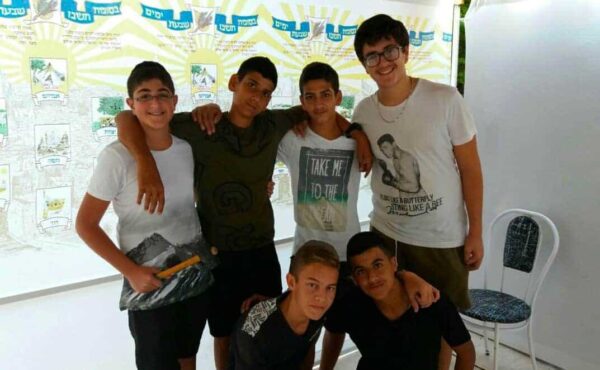AMIT Students Across Israel Help Build Sukkahs